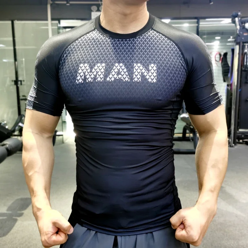 Streetwear Brand Clothing - Hommes Compression T-shirt Homme sport maigre