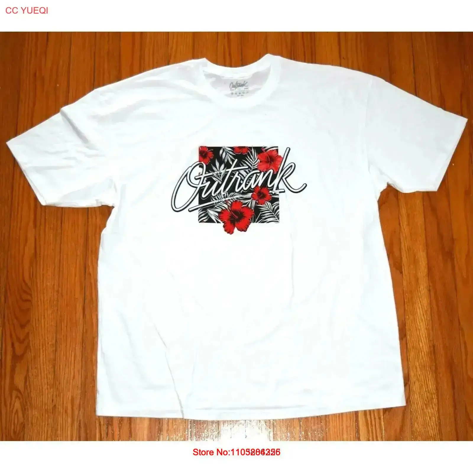 Streetwear Brand With Flowers - T-shirt blanc pour homme OutRank Brand