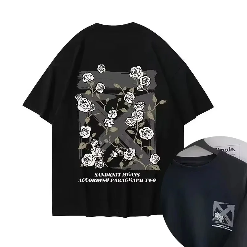 Streetwear Clothing Brand - T-shirt en coton de luxe coréen