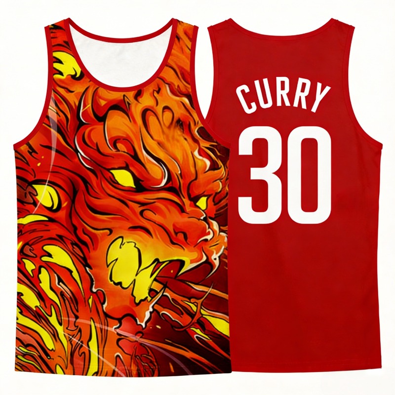 Streetwear Brand Jersey - Maillot de basket-ball co-marqué Curry James