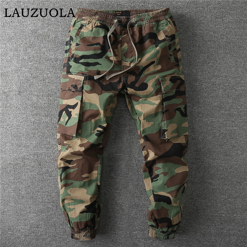 Streetwear Brand Clothing - Pantalon Cargo Vintage Camouflage Multi-Poches pour