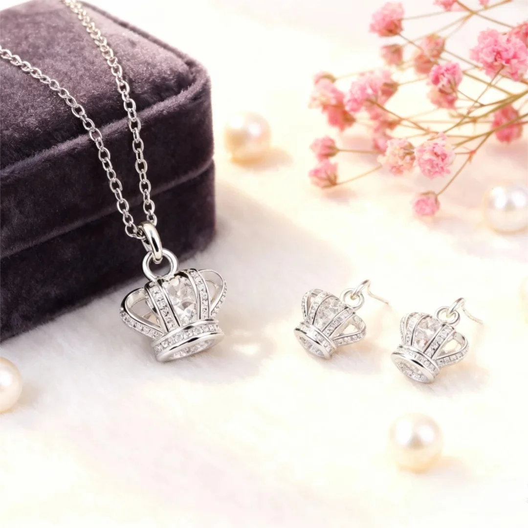 Streetwear Brand Popular - Collier et boucles d'oreilles minimalistes en