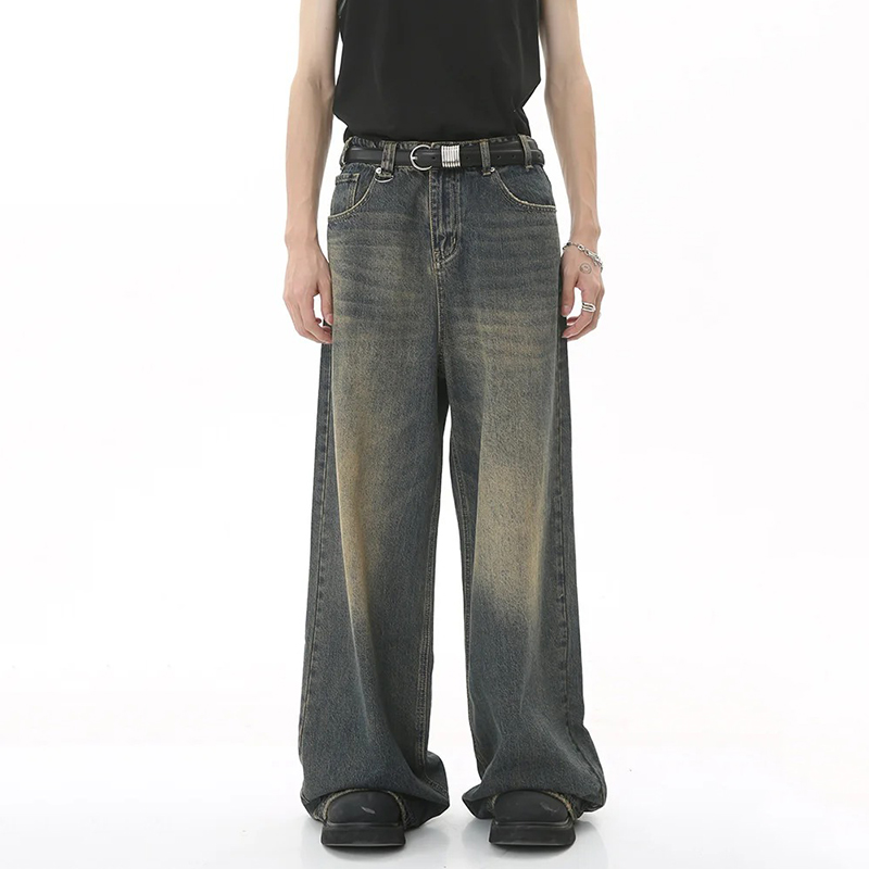 Streetwear Brand Popular - Nouveaux hommes Baggy jambe droite jambe