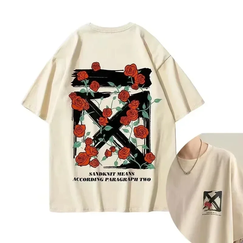 T-shirt de luxe en coton impri - Streetwear Brand Korea avis et prix