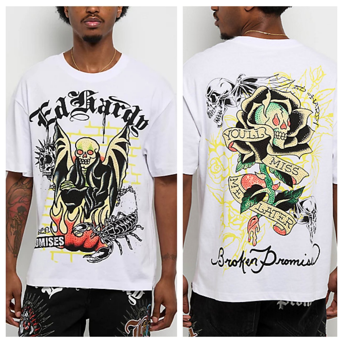 T-shirt en coton avec motif gr - Streetwear Brand Tees avis et prix