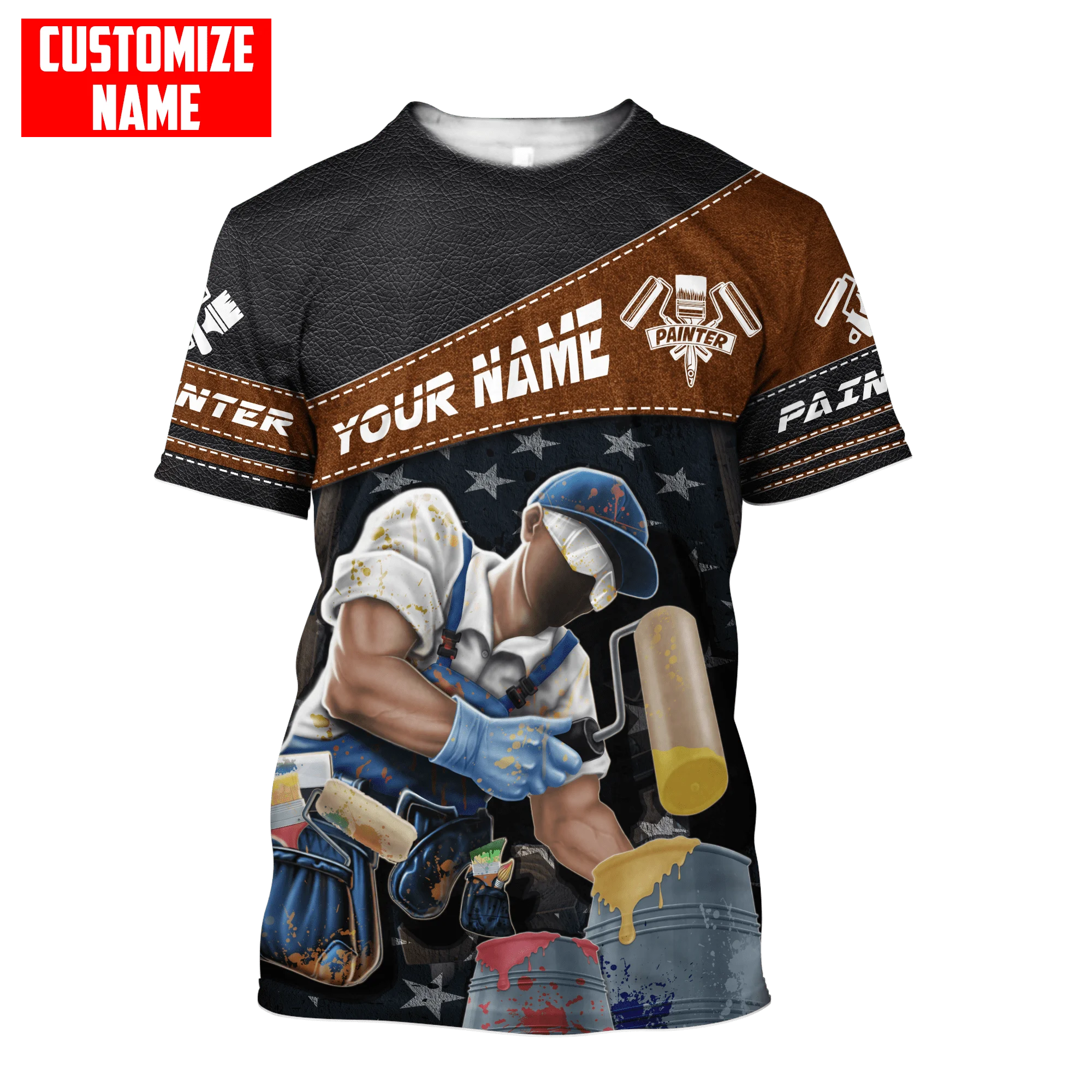 Nom personnalisé peintre 3D pa - Streetwear Brand T Shirt avis et prix