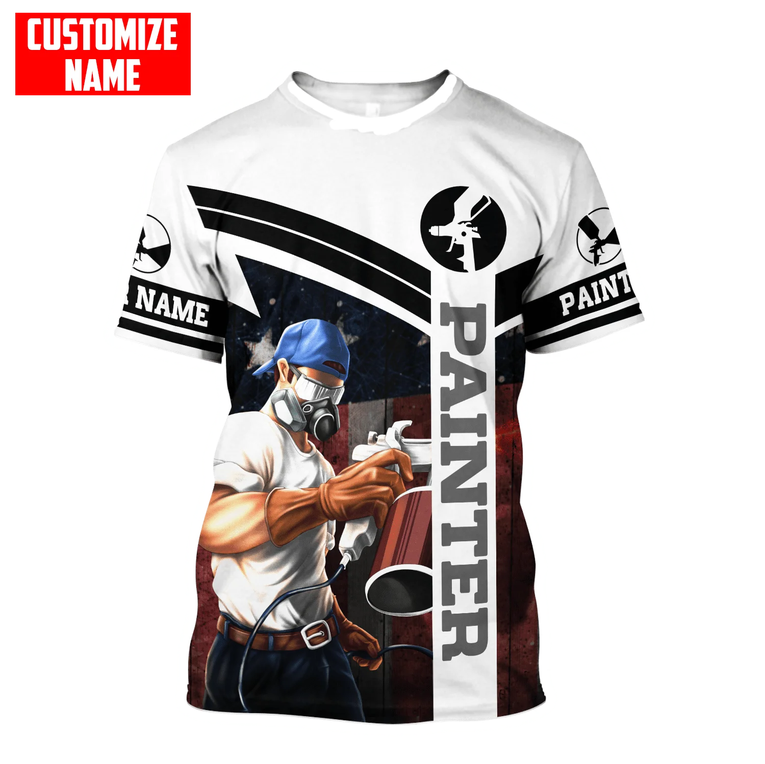 Nom personnalisé peintre 3D pa - Streetwear Brand T Shirt avis et prix