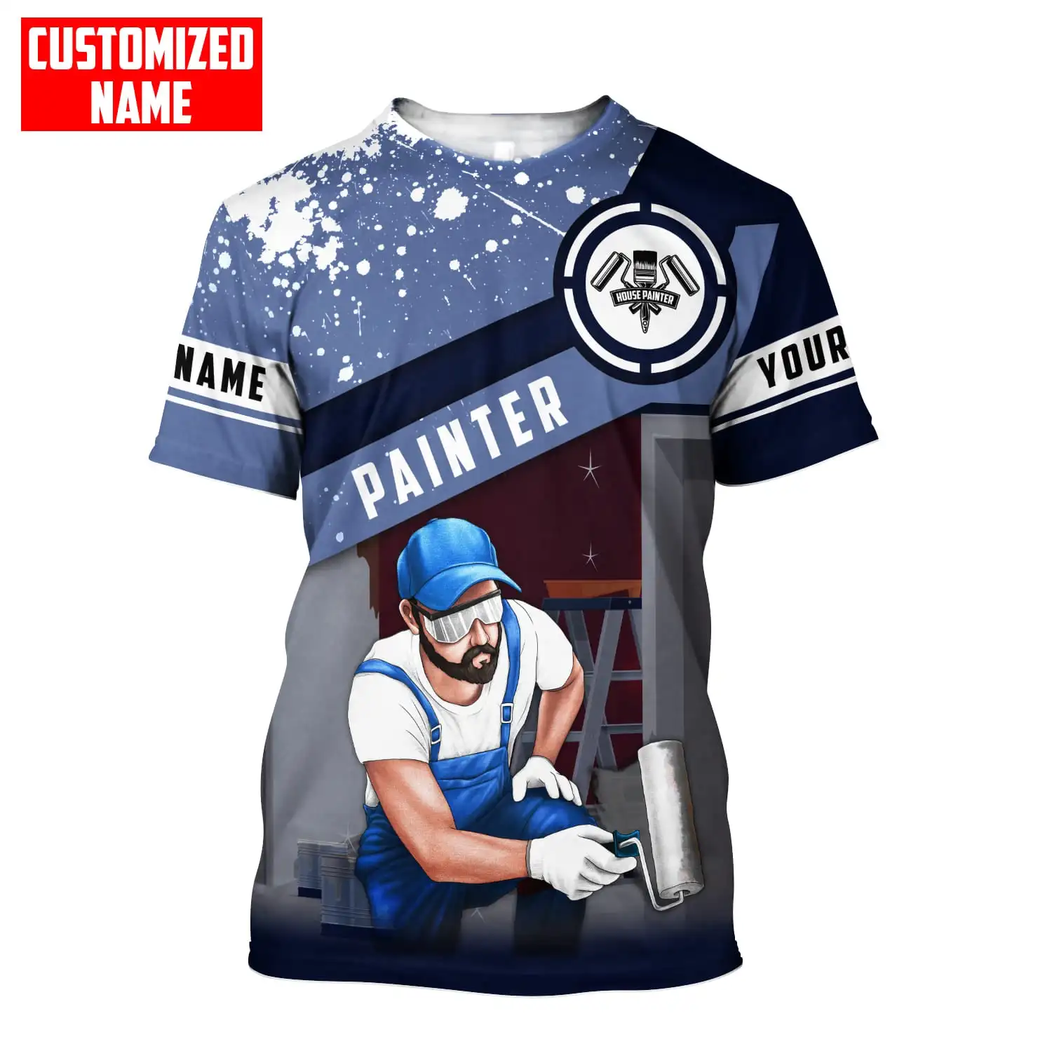 Nom personnalisé peintre 3D pa - Streetwear Brand T Shirt avis et prix