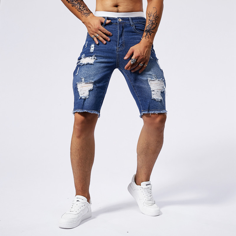 Short en Denim déchiré pour ho - Streetwear Brand Clothing avis et prix