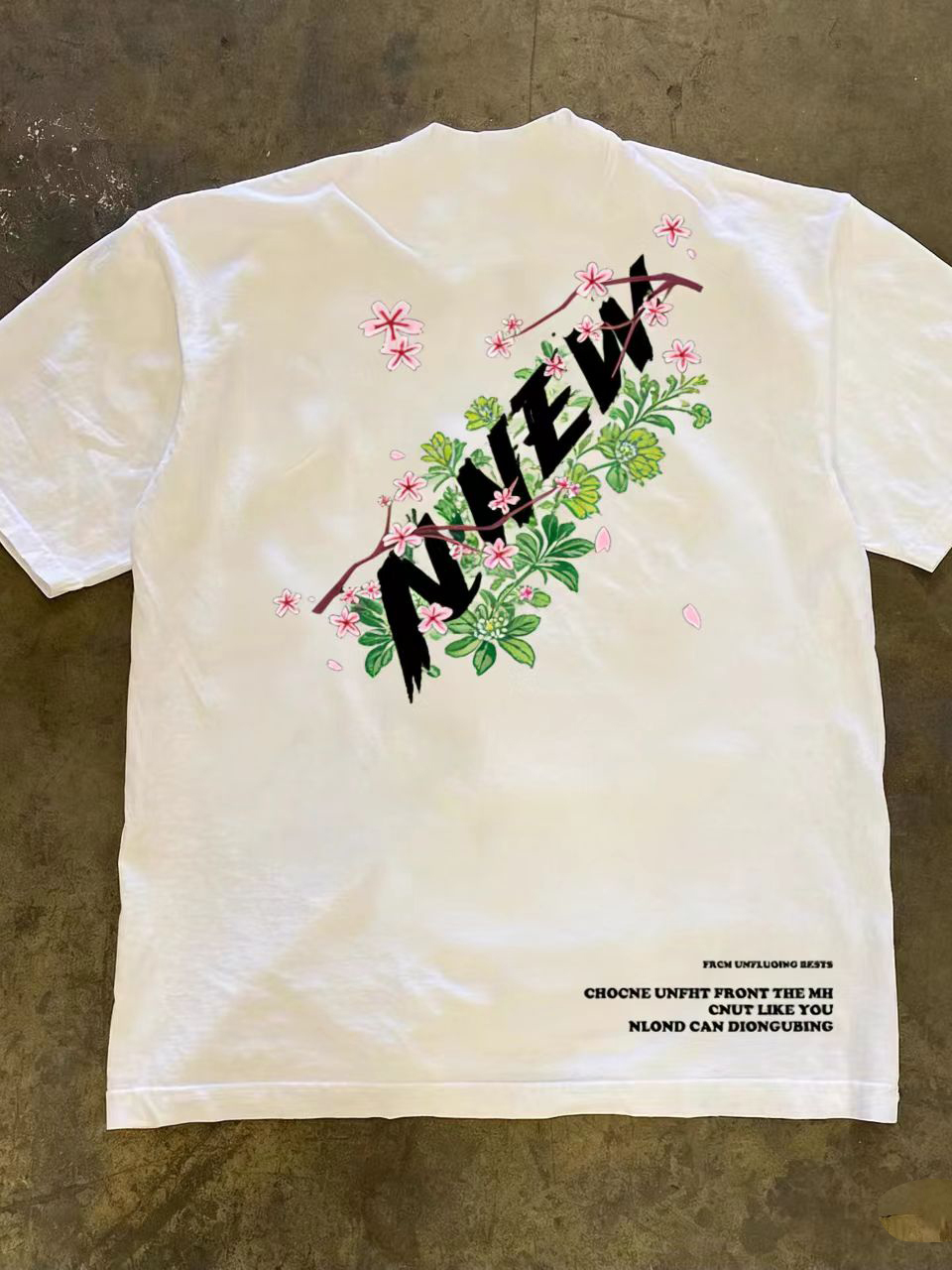T-shirt à manches courtes en p - Streetwear Brand With Flowers avis et prix