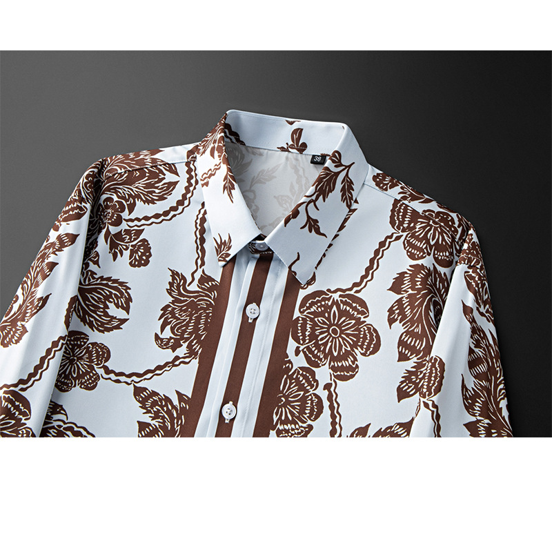 Chemise Homme Imprimée Fleurs  - Streetwear Brand With Flowers avis et prix