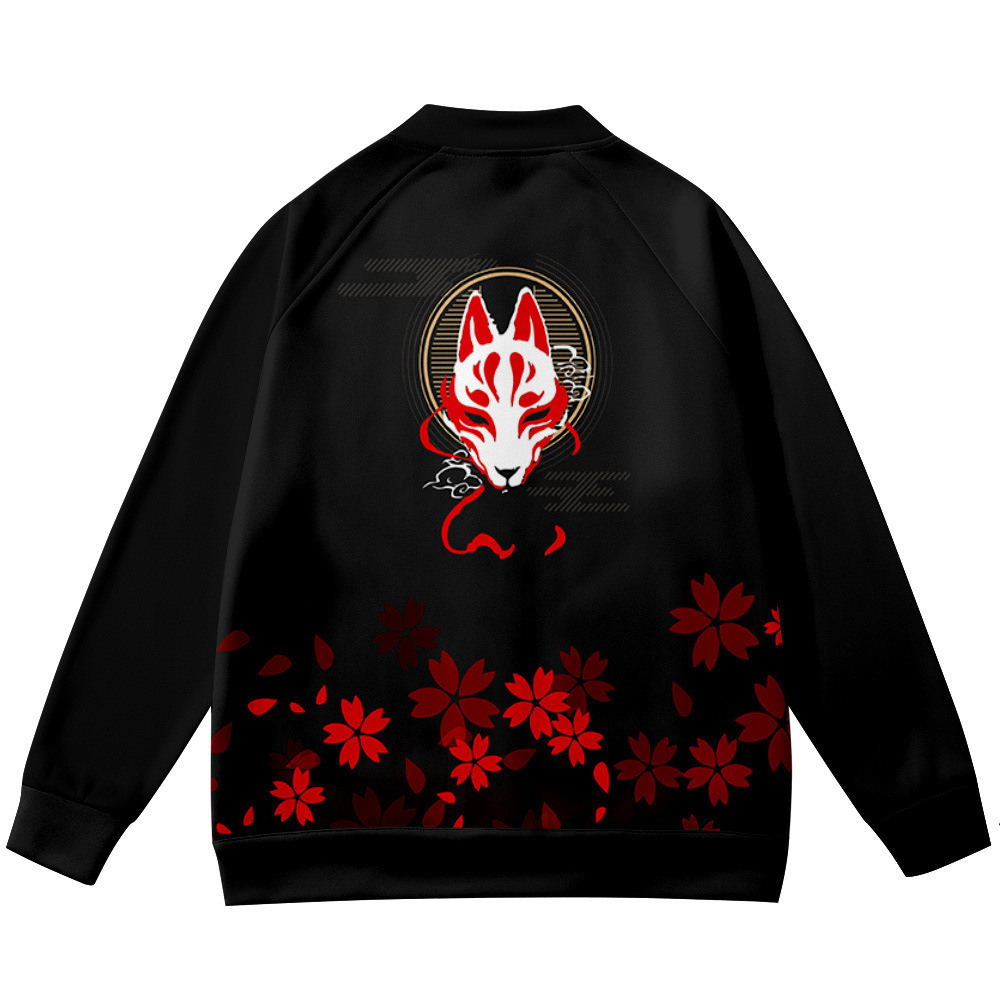 Manteaux Anime fleur renard 3D - Streetwear Brand With Flowers avis et prix