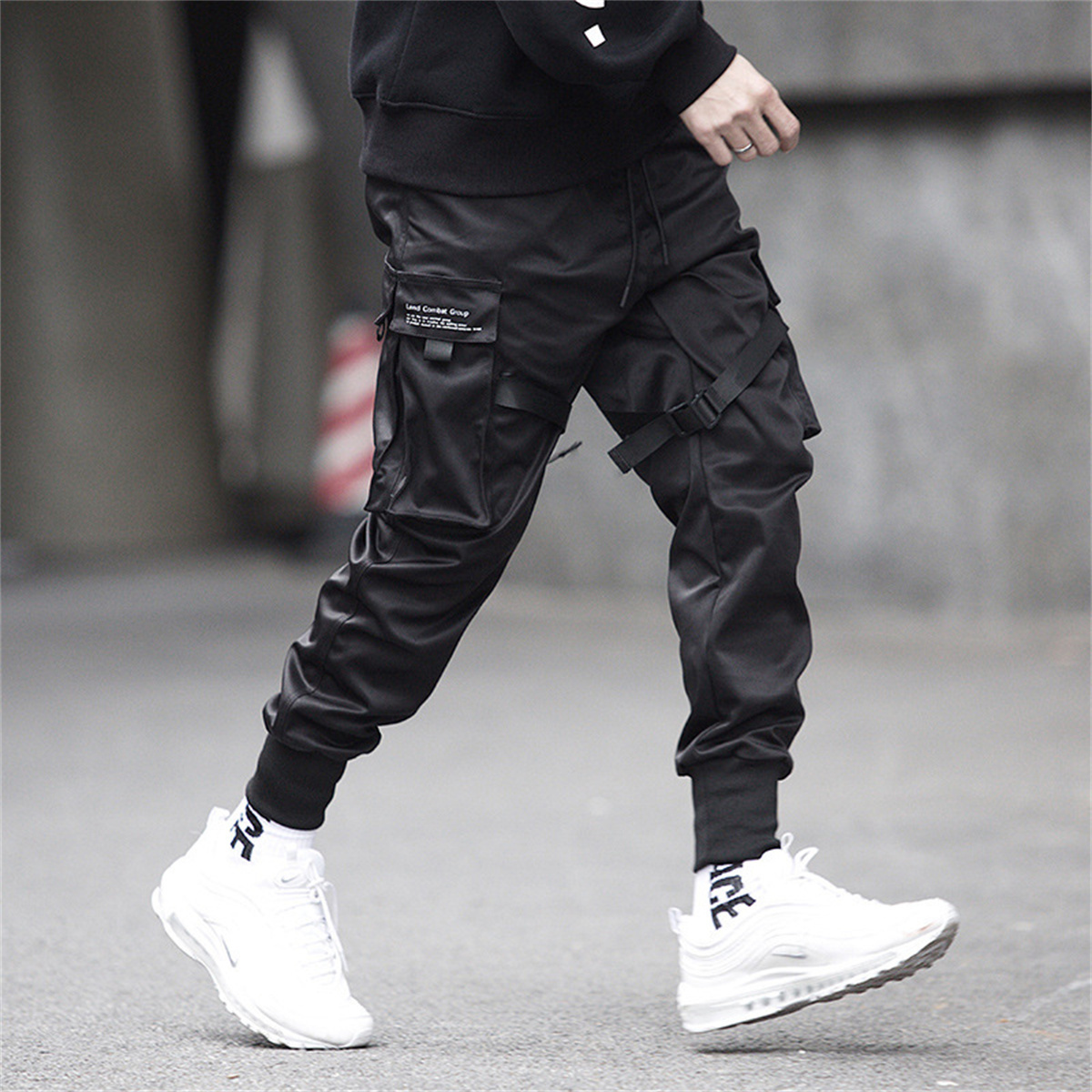 Pantalon Cargo Hip Hop noir, p - Streetwear Brand Clothing avis et prix