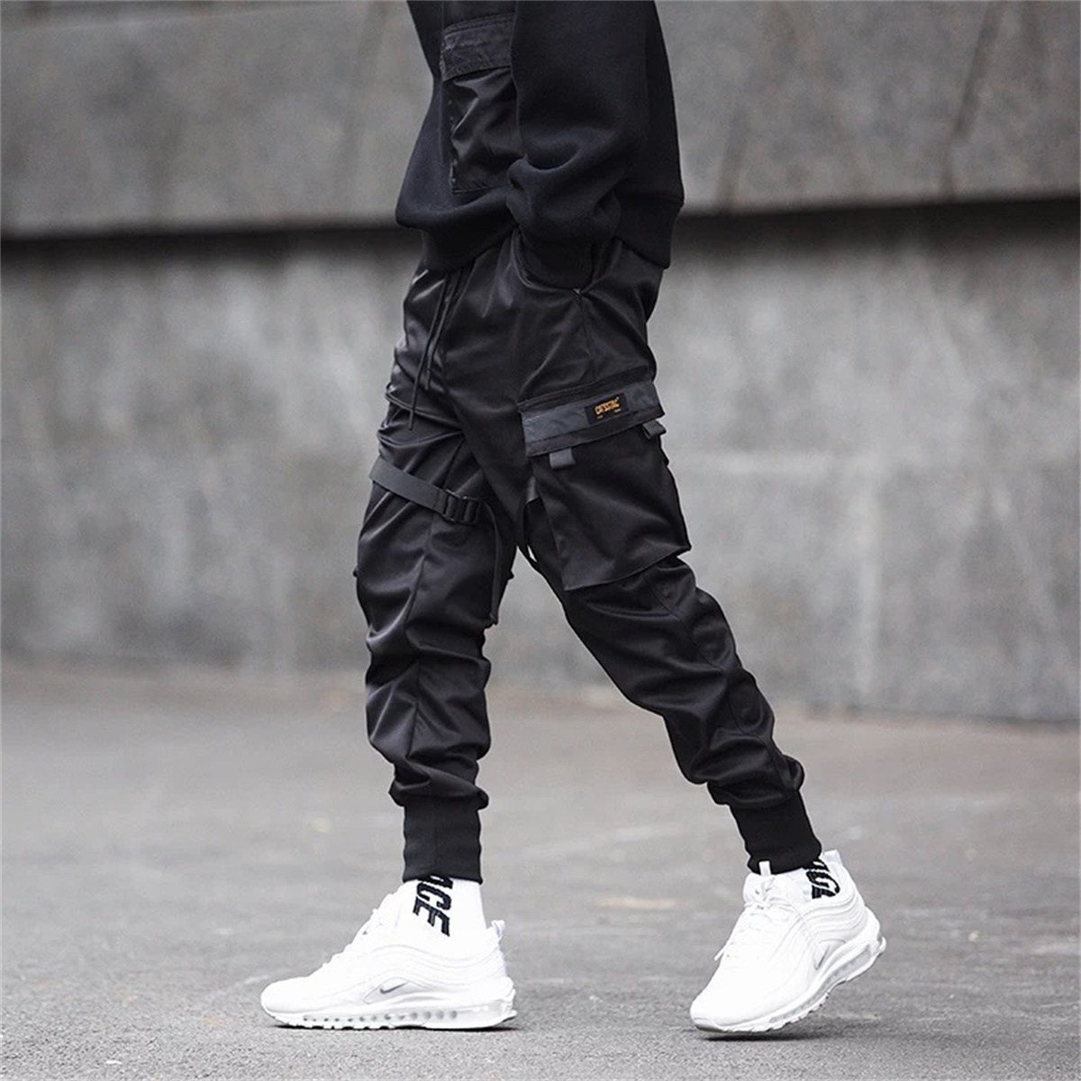 Pantalon Cargo Hip Hop noir, p - Streetwear Brand Clothing avis et prix