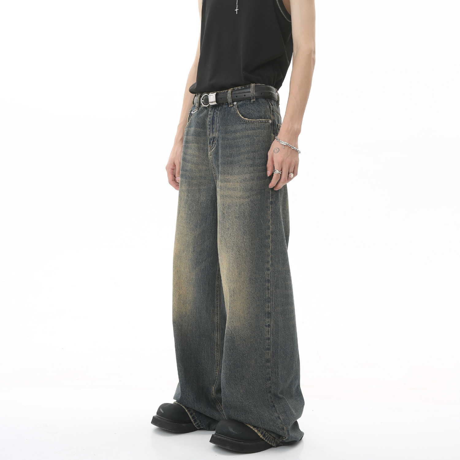 Nouveaux hommes Baggy jambe dr - Streetwear Brand Popular avis et prix