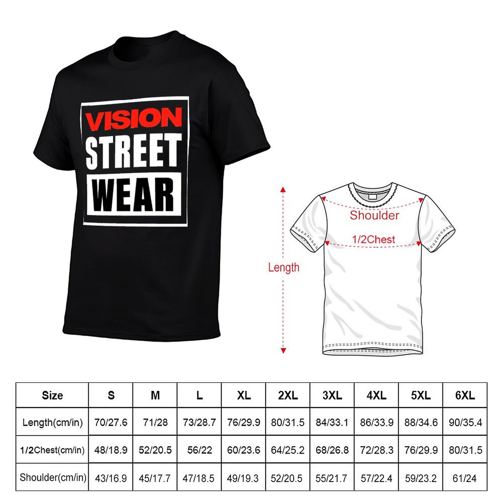 Vision Street Wear T-Shirt t-s - Vision Streetwear Brand avis et prix