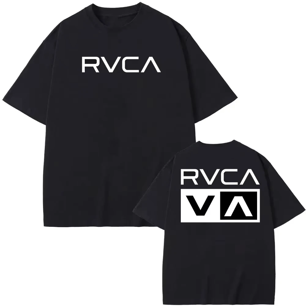 T-shirt RVCA noir en coton pou - Streetwear Brand Tees avis et prix