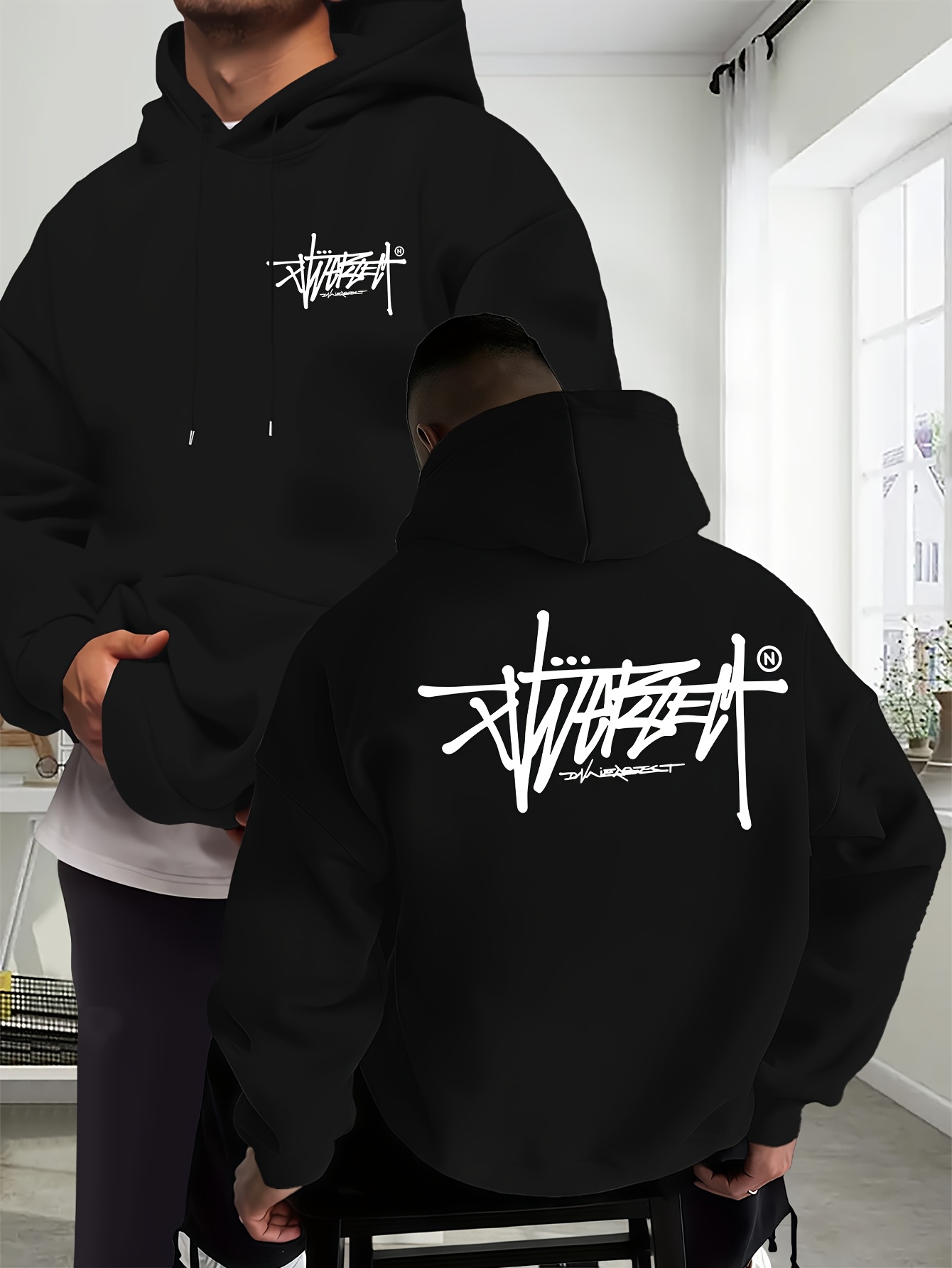 Sweat-shirt à capuche oversize - Streetwear Brand Korea avis et prix